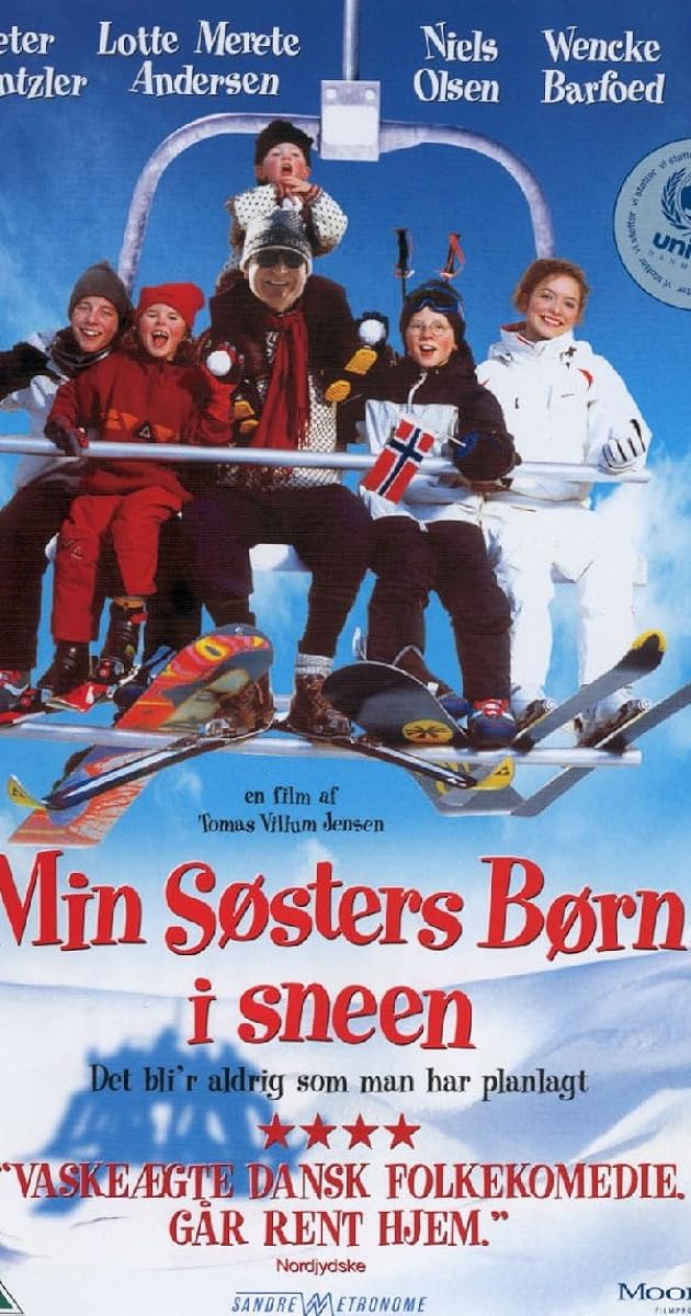 Min søsters børn i sneen
