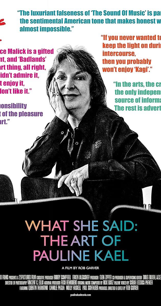 What She Said: The Art of Pauline Kael